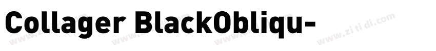 Collager BlackObliqu字体转换